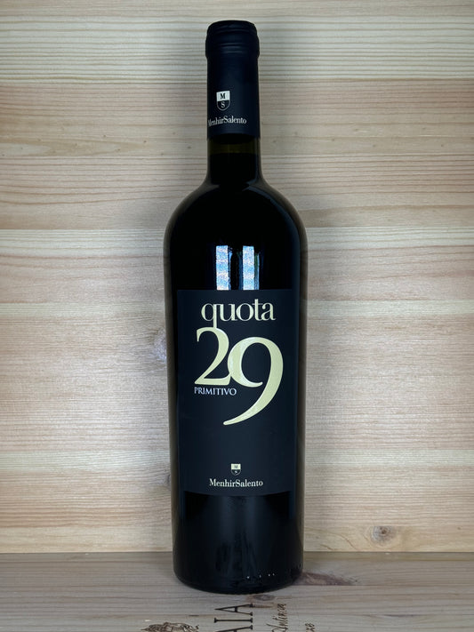 Menhir Salento Quota 29 Primitivo IGT